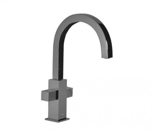 Tres Cuadro bateria umywalkowa wysoka perlator chrom 1.08.606