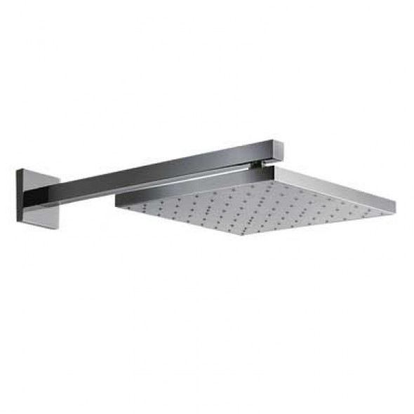 Tres Cuadro deszczownica 25x25 z ramieniem ściennym chrom 1.34.233