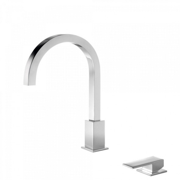 Tres Cuadro Exclusive bateria umywalkowa wysoka chrom 006.105.03