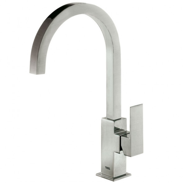Tres Cuadro Exclusive bateria umywalkowa wysoka stal 006.607.02.AC