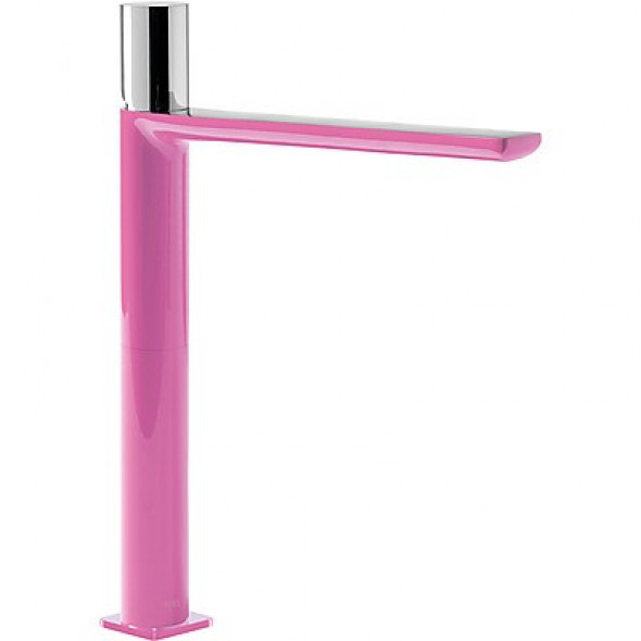 Tres Exclusive Loft-Colors bateria umywalkowa wysoka XL chrom i fuksja 200.203.06.FU