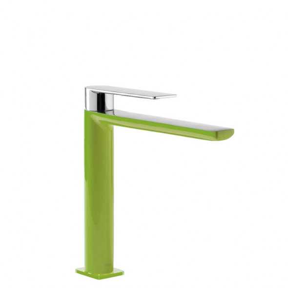 Tres Exclusive Loft-Colors bateria umywalkowa wysoka zielony/chrom 200.203.03.VE