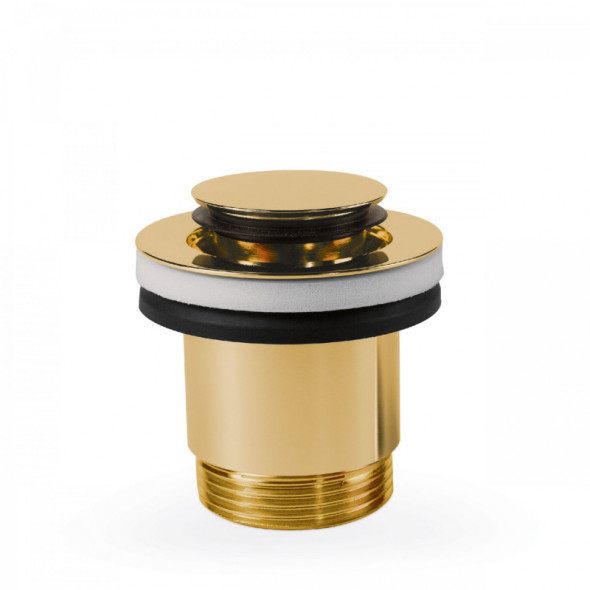 Tres korek umywalkowy click-clack złoty polerowany 242.840.02.OR