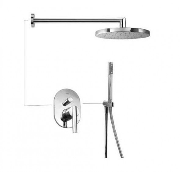Tres Lex zestaw natryskowy z baterią podtynkową chrom 1.81.880.05