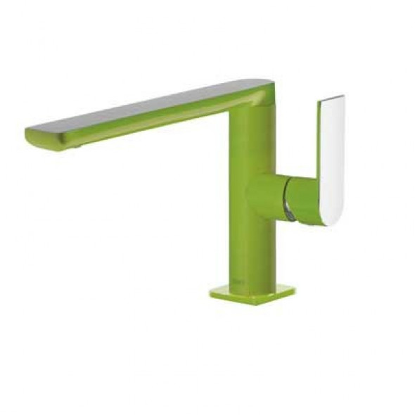 Tres Loft-Colors bateria umywalkowa zielony i chrom 200.205.01.VE