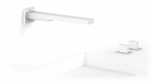 Tres Slim-tres bateria umywalkowa podtynkowa wylewka 23,9 cm biały matowy 202.239.01.BM