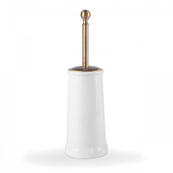 Tres Slim-Tres pojemnik na szczotkę WC ceramika stary mosiądz matowy 024.636.04.LM