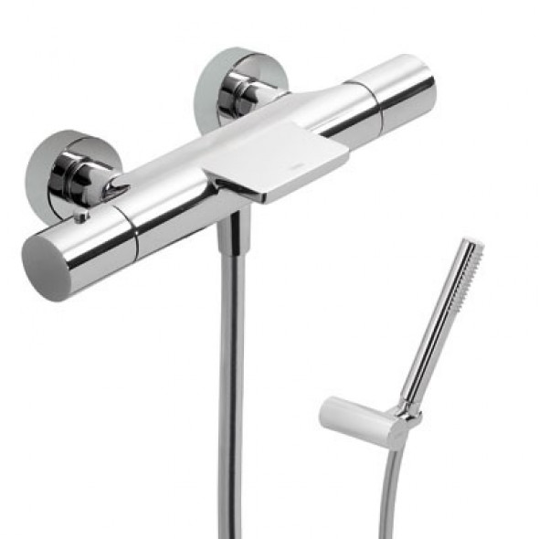 Tres Study Exclusive bateria wannowa termostatyczna natynkowa chrom 261.172.09