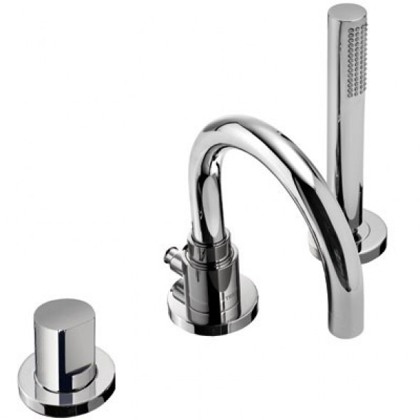 Tres Study Exclusive bateria wannowa trzyotworowa chrom 261.150.01