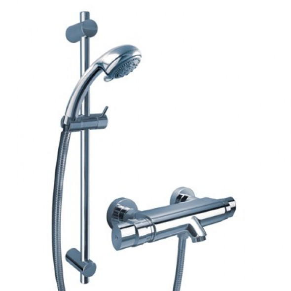 Tres zestaw wannowo-natryskowy z baterią termostatyczną chrom 1.83.398