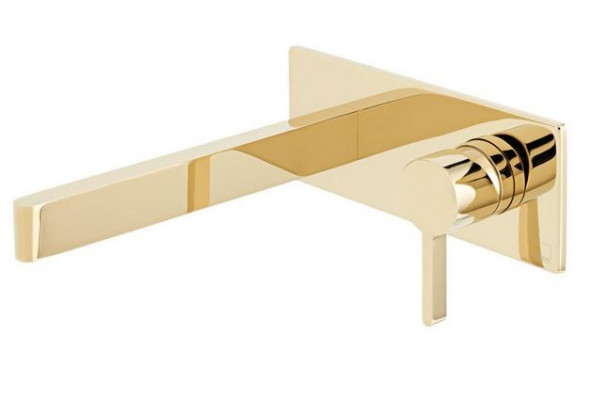 Vado Edit bateria umywalkowa podtynkowa złoto polerowane IND-EDI109S/A-BG