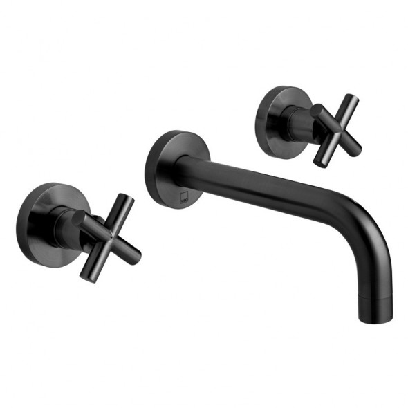 Vado Elements Water bateria umywalkowa podtynkowa czarny szczotkowany IND-ELW109L-BLK