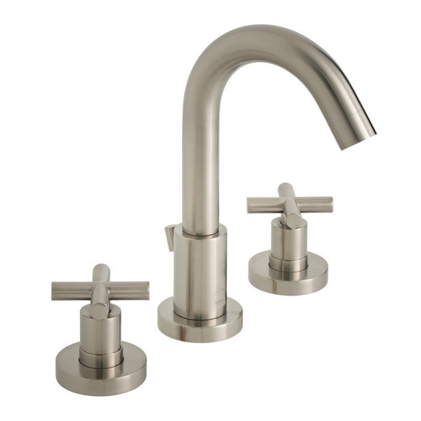 Vado Elements Water bateria umywalkowa trzyotworowa nikiel szczotkowany IND- ELW101-BRN