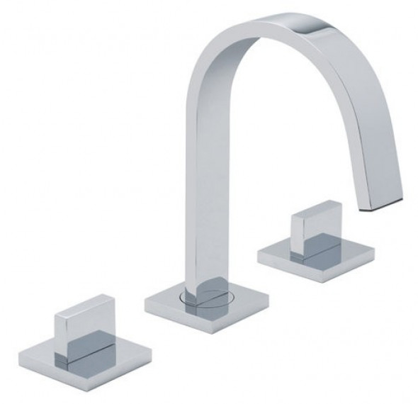 Vado Geo bateria umywalkowa trzyotworowa chrom GEO-101-C/P