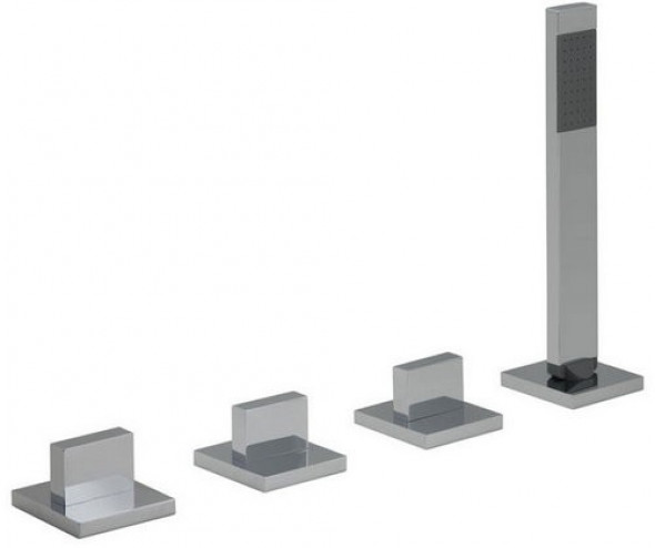 Vado Geo bateria wannowa czterootworowa chrom GEO-135/NS-3/4-C/P