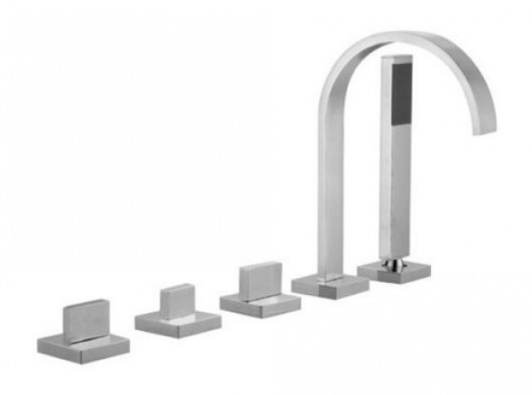 Vado Geo bateria wannowa pięciootworowa chrom GEO-135-3/4-C/P