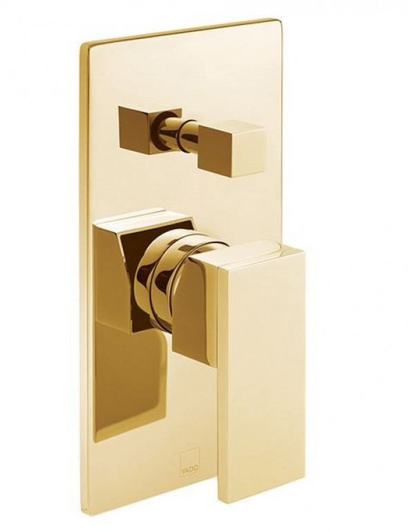 Vado Notion bateria wannowo-prysznicowa podtynkowa złoto polerowane IND-NOT147A-BG