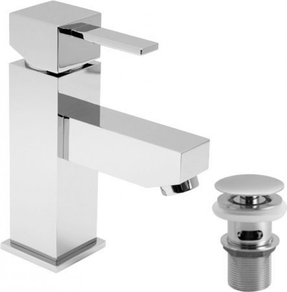 Vado Te bateria umywalkowa z korkiem chrom TE-100/CC-C/P