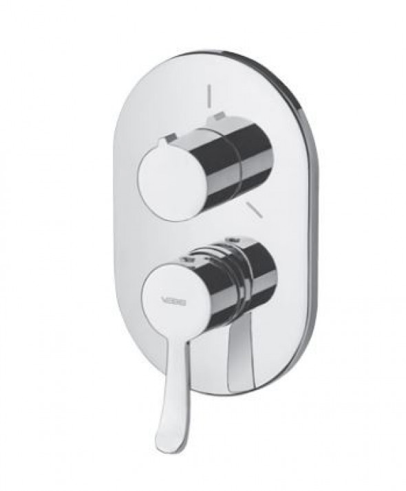 Vedo Cento bateria wannowo-prysznicowa podtynkowa 3-drożna chrom VBC1017