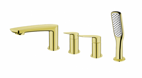 Vedo Desso Oro bateria wannowa 4-otworowa złoty VBD4040/ZL