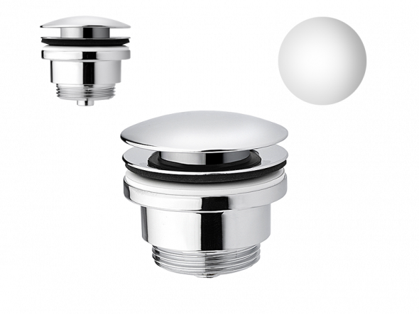 Vedo korek umywalkowy click-clack niski chrom połysk VSY4000