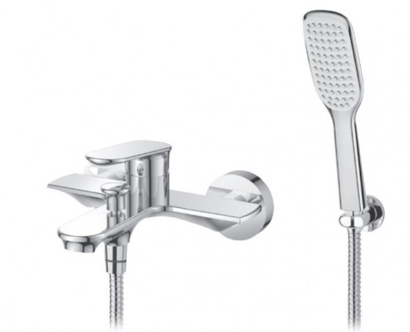 Vedo Otto bateria wannowa ścienna z zestawem chrom VBO8006/S