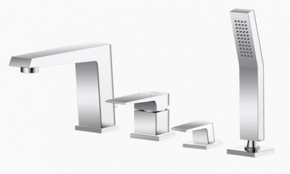 Vedo Sette bateria wannowa 4-otworowa chrom VBS7040