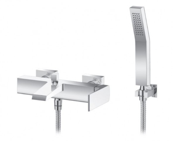 Vedo Sette bateria wannowa ścienna z zestawem chrom VBS7006/S