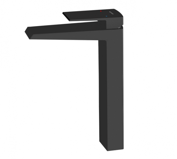 Vedo Sette Nero bateria umywalkowa wysoka z korkiem klik klak czarny mat VBS7003CZ