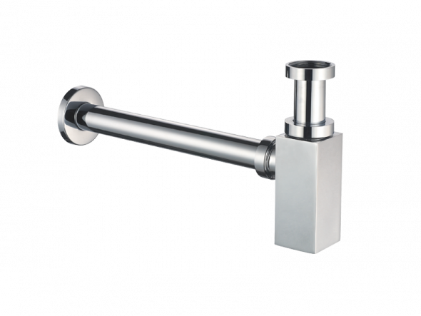 Vedo syfon umywalkowy dekoracyjny kwadratowy chrom połysk VSY1020