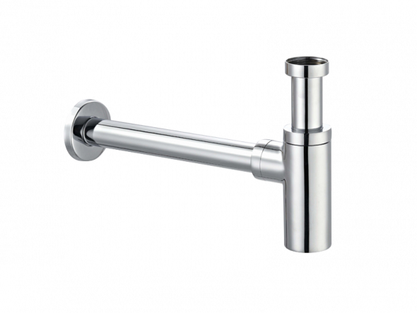 Vedo syfon umywalkowy dekoracyjny okrągły chrom połysk VSY1010