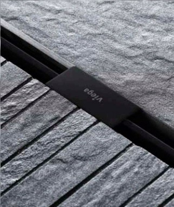 Viega Advantix Vario ruszt odpływu liniowego SR2 4965.32 czarny od 30 do 120 cm 711 870