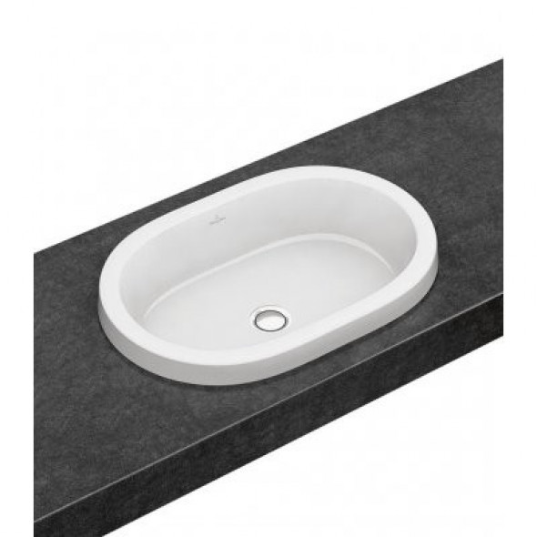 Villeroy&amp;Boch Architectura umywalka wpuszczana w blat owalna 61,5x41,5 cm biała weiss alpin 41666001