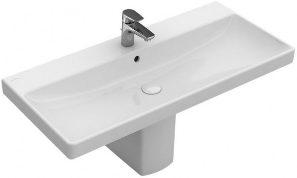 Villeroy&amp;Boch Avento umywalka meblowa 100cm z przelewem biały weiss alpin 4156A501