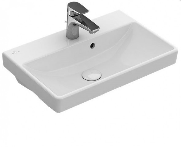 Villeroy&amp;Boch Avento umywalka meblowa 55cm z przelewem biały weiss alpin 4A005501