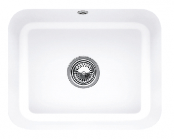 Villeroy&amp;Boch Cisterna 60C zlewozmywak ceramiczny 1 komora podwieszana Weiss Alpin CeramicPlus 670601R1