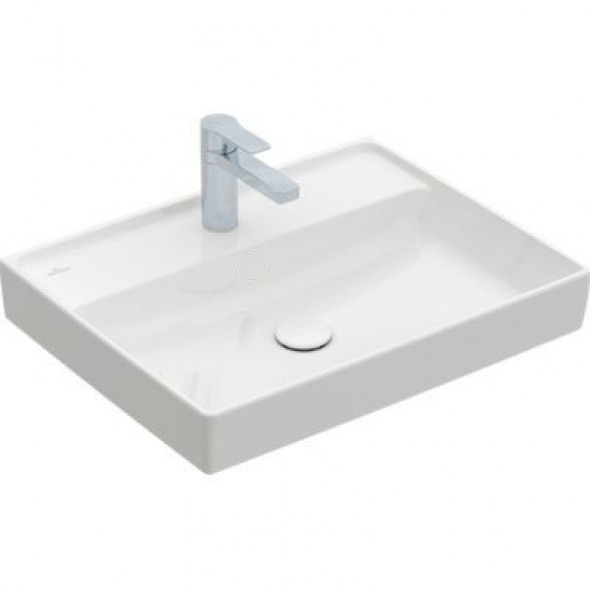 Villeroy&amp;Boch Collaro umywalka meblowa 60x47 cm bez przelewu biała Stone White 4A3361RW