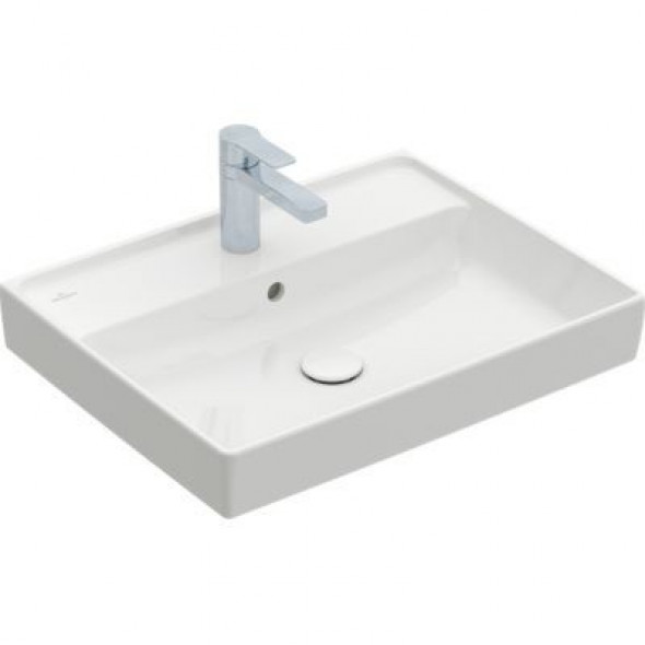 Villeroy&amp;Boch Collaro umywalka meblowa 60x47 cm z przelewem biała Stone White 4A3360RW