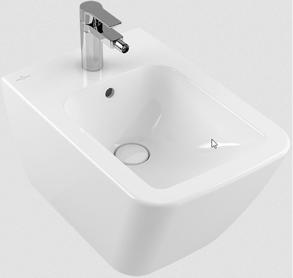 Villeroy&amp;Boch Finion bidet wiszący z przelewem 56cm biały weiss alpin ceramicplus 446500R1