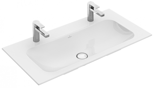 Villeroy&amp;Boch Finion umywalka meblowa z 2 otworami bez przelewu 100cm biały weiss alpin ceramicplus 4164A1R1