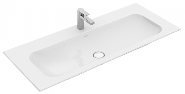 Villeroy&amp;Boch Finion umywalka meblowa z ukrytym przelewem ViFlow 120cm biały weiss alpin ceramicplus 4164CBR1