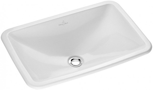 Villeroy&amp;Boch Loop&amp;Friends umywalka wpuszczana w blat 67,5cm 67,5x45 biała weiss alpin ceramicplus 614520R1