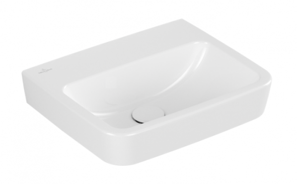 Villeroy&amp;Boch O.Novo umywalka wisząca bez otworu na baterię bez przelewu 45x37 cm biała Weiss Alpin 43444801