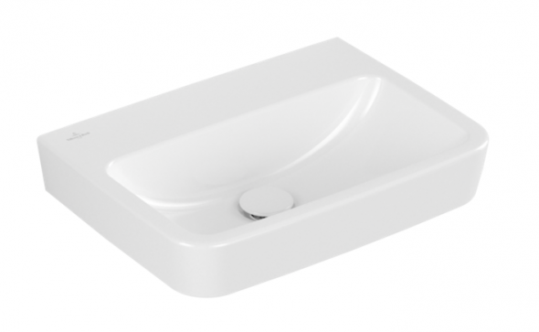 Villeroy&amp;Boch O.Novo umywalka wisząca bez otworu na baterię bez przelewu 50x37 cm biała Weiss Alpin 43445301