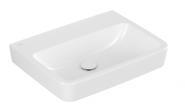 Villeroy&amp;Boch O.Novo umywalka wisząca bez otworu na baterię bez przelewu 60x46 cm biała Weiss Alpin 4A416301