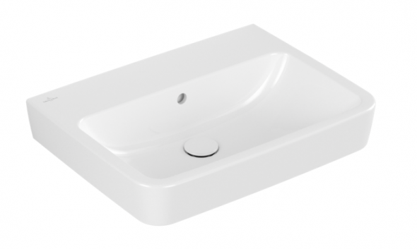 Villeroy&amp;Boch O.Novo umywalka wisząca bez otworu na baterię z przelewem 60x46 cm biała Weiss Alpin 4A416201