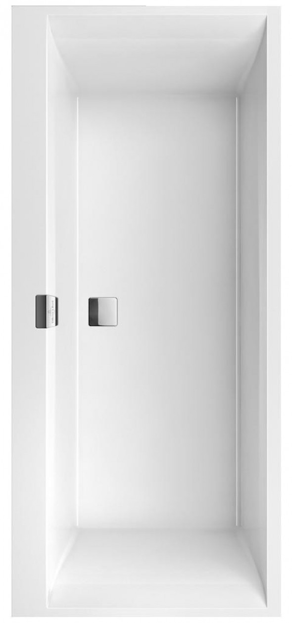 Villeroy&amp;Boch Squaro Edge 12 Duo wanna prostokątna 170x75 biała weiss alpin UBQ170SQE2DV-01