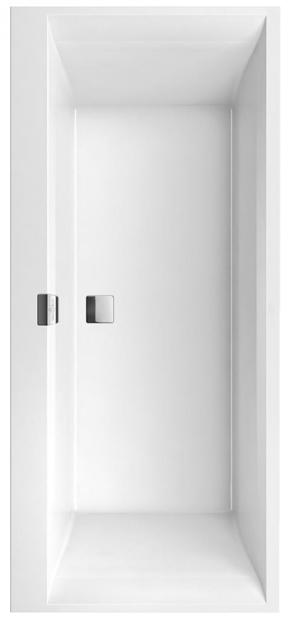 Villeroy&amp;Boch Squaro Edge 12 Duo wanna prostokątna 180x80 biała weiss alpin UBQ180SQE2DV-01