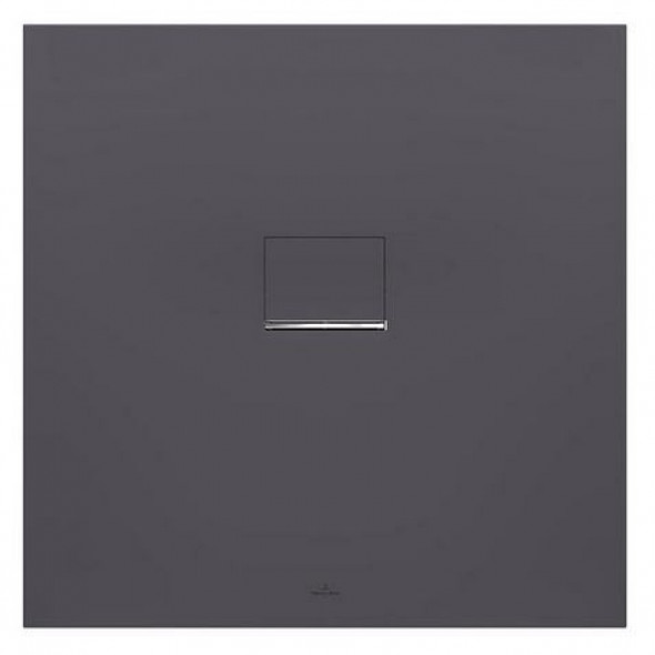 Villeroy&amp;Boch Squaro Infinity brodzik kwadratowy 90x90 Anthracite UDQ9090SQI1V-1S