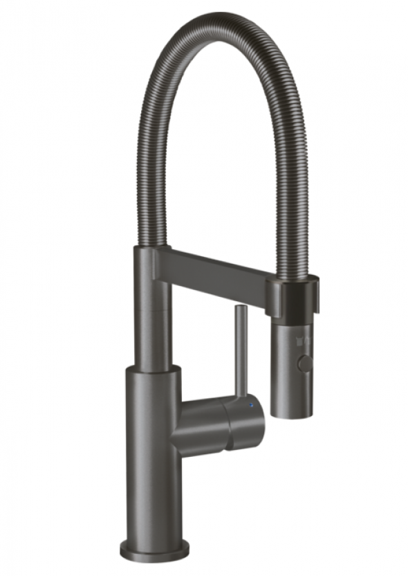 Villeroy&amp;Boch Steel Expert Compact bateria kuchenna z elastyczną wylewką antracyt 92730005